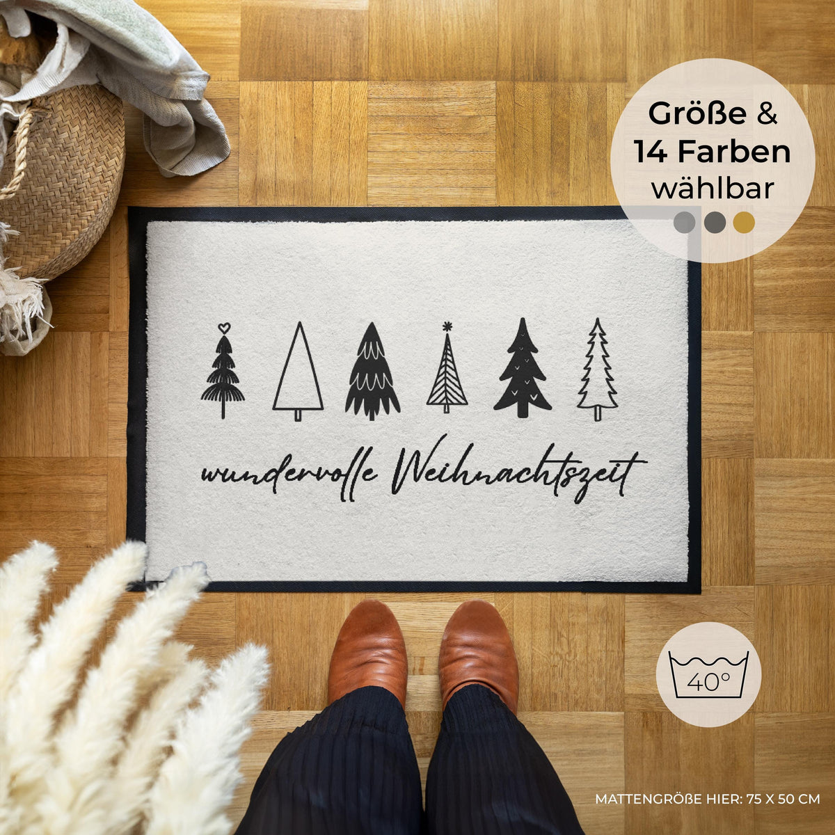 Weihnachten wundervolle Weihnachtszeit – Fußmatte von Zimt & Kokos