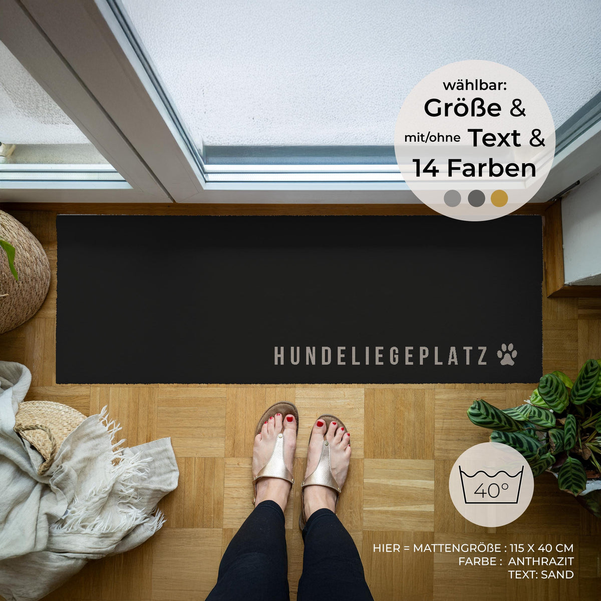 Hundeliegeplatz – Fußmatte von Zimt & Kokos